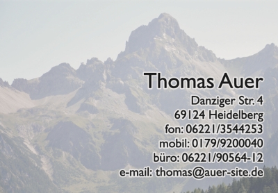 Visitenkarte Thomas